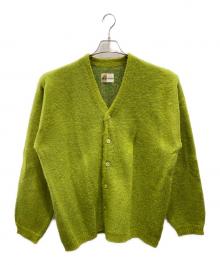 TOWN CRAFT（タウンクラフト）の古着「シャギーカラーカーディガン」｜グリーン