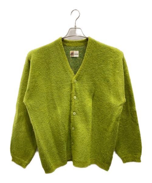 TOWN CRAFT（タウンクラフト）TOWN CRAFT (タウンクラフト) シャギーカラーカーディガン グリーン サイズ:Lの古着・服飾アイテム