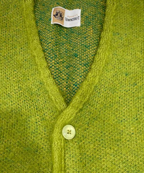 TOWN CRAFT（タウンクラフト）TOWN CRAFT (タウンクラフト) シャギーカラーカーディガン グリーン サイズ:Lの古着・服飾アイテム