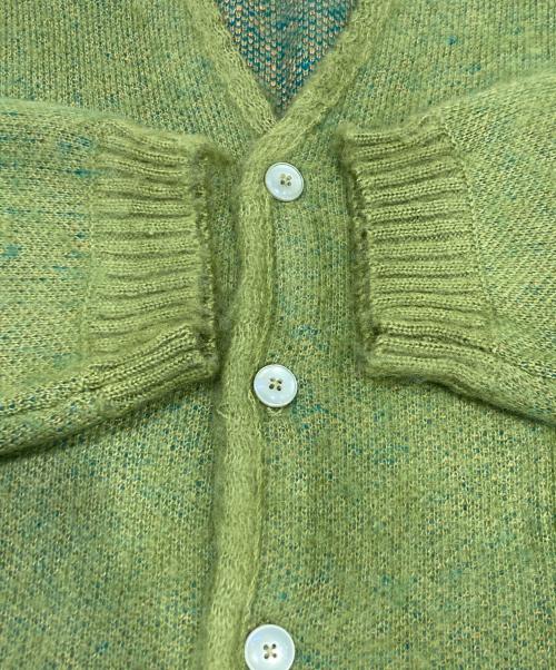 TOWN CRAFT（タウンクラフト）TOWN CRAFT (タウンクラフト) シャギーカラーカーディガン グリーン サイズ:Lの古着・服飾アイテム