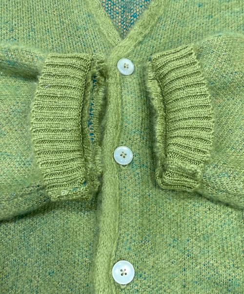 TOWN CRAFT（タウンクラフト）TOWN CRAFT (タウンクラフト) シャギーカラーカーディガン グリーン サイズ:Lの古着・服飾アイテム