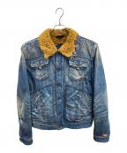 DIESELディーゼル）の古着「ダメージデニムランチジャケット」｜インディゴ