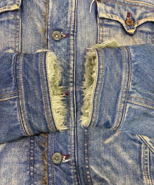 DIESEL（ディーゼル）DIESEL (ディーゼル) ダメージデニムランチジャケット インディゴ サイズ:Lの古着・服飾アイテム