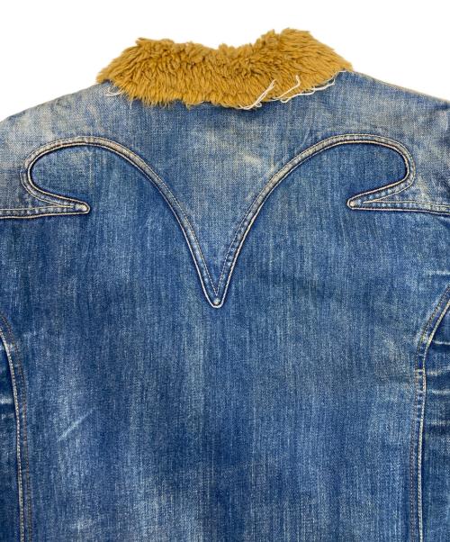 DIESEL（ディーゼル）DIESEL (ディーゼル) ダメージデニムランチジャケット インディゴ サイズ:Lの古着・服飾アイテム