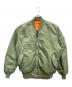 ALPHA INDUSTRIES（アルファインダストリーズ）の古着「MA-1 CORE TALL フライトジャケット」｜カーキ