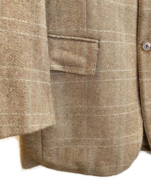 POLO RALPH LAUREN（ポロ・ラルフローレン）POLO RALPH LAUREN (ポロ・ラルフローレン) 3Bツイードテーラードジャケット ブラウン サイズ:XLの古着・服飾アイテム