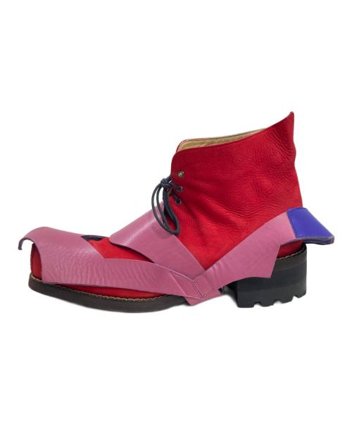 20471120（トゥオーフォーセブンワンワントゥーオー）20471120 (トゥオーフォーセブンワンワントゥーオー) ブーツ レッド サイズ:27の古着・服飾アイテム