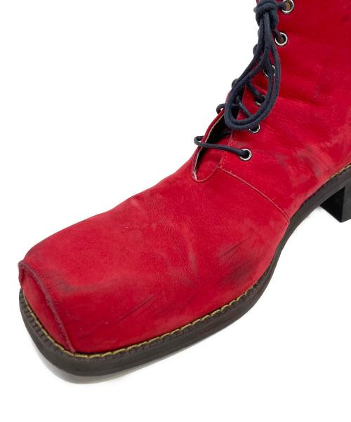 20471120（トゥオーフォーセブンワンワントゥーオー）20471120 (トゥオーフォーセブンワンワントゥーオー) ブーツ レッド サイズ:27の古着・服飾アイテム