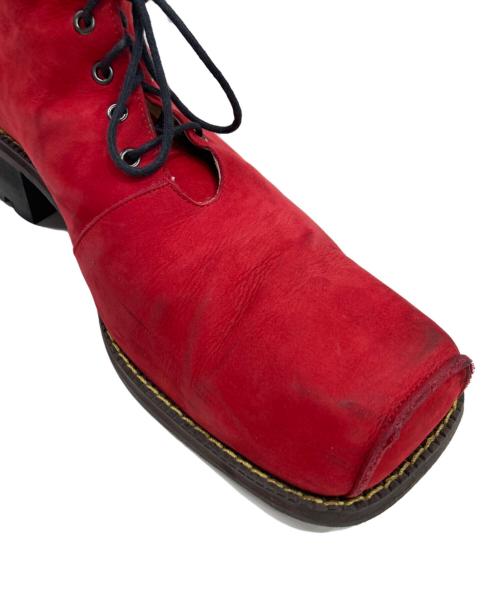 20471120（トゥオーフォーセブンワンワントゥーオー）20471120 (トゥオーフォーセブンワンワントゥーオー) ブーツ レッド サイズ:27の古着・服飾アイテム