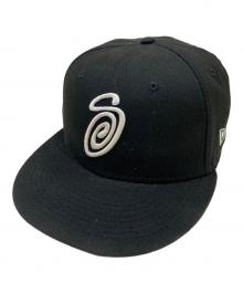 stussy×New Era（ステューシー×ニューエラ）の古着「キャップ」｜ブラック