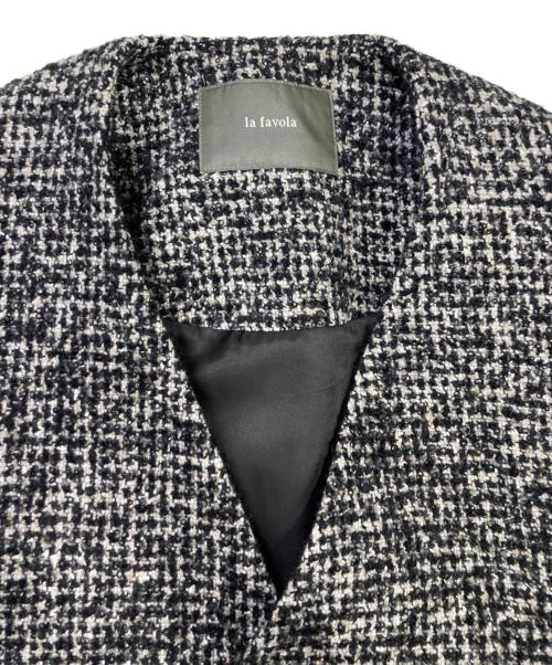 la favola（ラ ファーヴォラ）la favola (ラ ファーヴォラ) CARDIGAN JACKET ベージュ サイズ:Mの古着・服飾アイテム