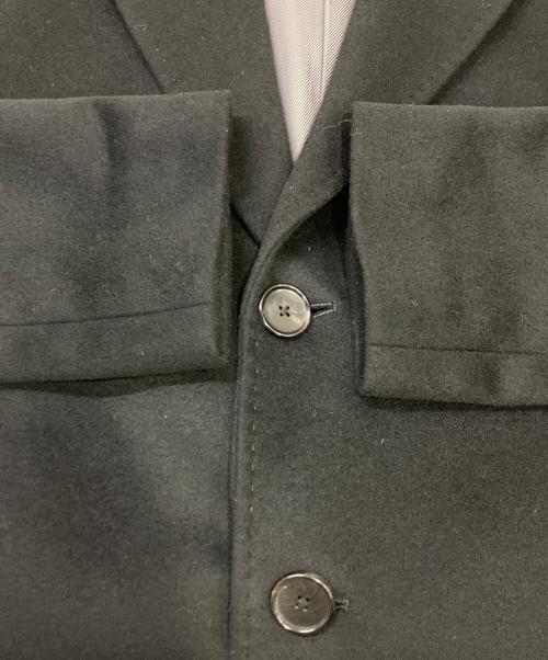 EDIFICE（エディフィス）EDIFICE (エディフィス) SUPER 140's ウール / カシミヤ チェスターコート ブラック サイズ:46の古着・服飾アイテム