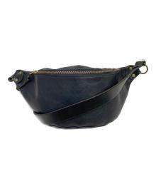 SLOW（スロウ）の古着「レザーボディーバッグ」｜ブラック