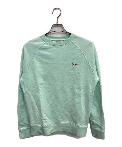maison kitsune（メゾンキツネ）maison kitsune (メゾンキツネ) スウェット ライトグリーン サイズ:XSの古着・服飾アイテム