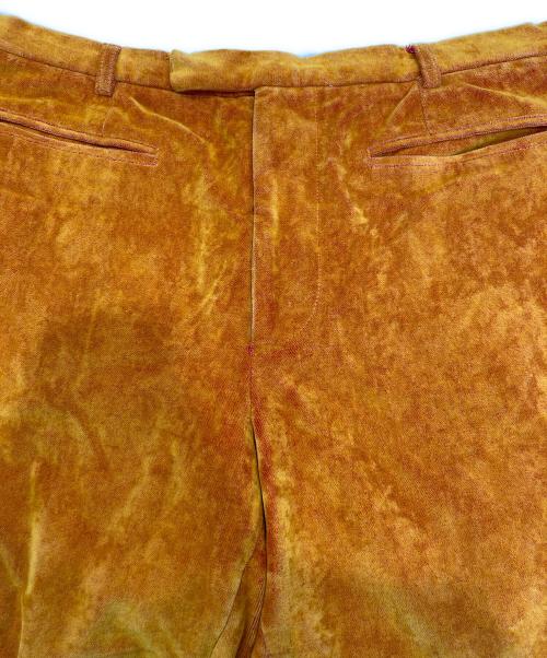 D&G（ディーアンドジー）D&G (ディーアンドジー) ベルベットパンツ オレンジ サイズ:34/48 (L)の古着・服飾アイテム