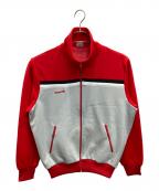 adidasアディダス）の古着「トラックジャケット」｜レッド×グレー