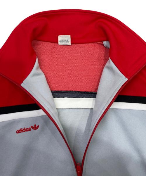 adidas（アディダス）adidas (アディダス) トラックジャケット レッド×グレー サイズ:Lの古着・服飾アイテム