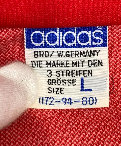 adidas（アディダス）adidas (アディダス) トラックジャケット レッド×グレー サイズ:Lの古着・服飾アイテム