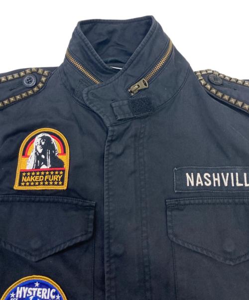 Hysteric Glamour（ヒステリックグラマー）Hysteric Glamour (ヒステリックグラマー) ミリタリージャケット ブラック サイズ:Mの古着・服飾アイテム