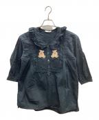 WONDERFUL WORLDワンダフルワールド）の古着「ブラウス」｜ブラック