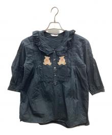 WONDERFUL WORLD（ワンダフルワールド）の古着「ブラウス」｜ブラック