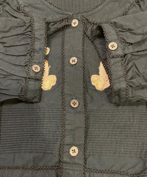 WONDERFUL WORLD（ワンダフルワールド）WONDERFUL WORLD (ワンダフルワールド) ブラウス ブラック サイズ:表記無しの古着・服飾アイテム