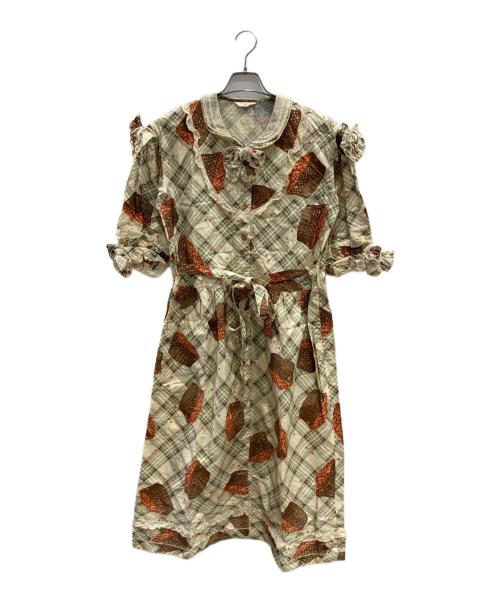 PINK HOUSE（ピンクハウス）PINK HOUSE (ピンクハウス) ワンピース ベージュ サイズ:表記無しの古着・服飾アイテム