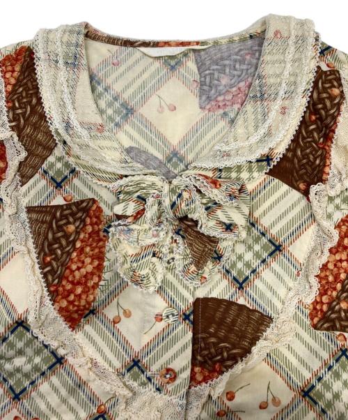 PINK HOUSE（ピンクハウス）PINK HOUSE (ピンクハウス) ワンピース ベージュ サイズ:表記無しの古着・服飾アイテム