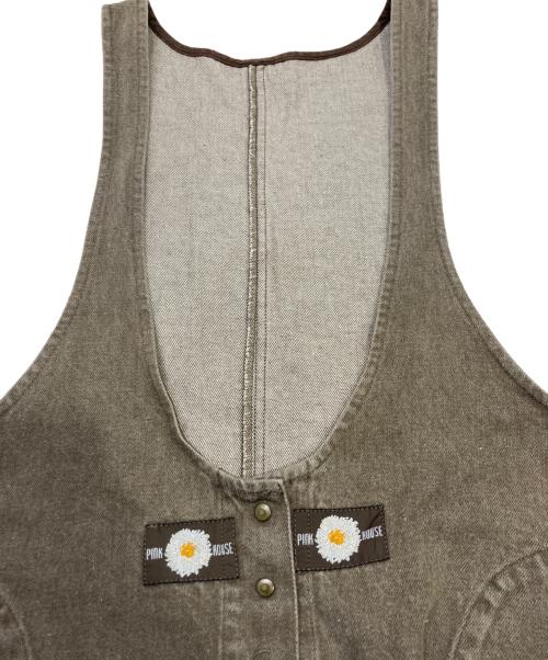 PINK HOUSE（ピンクハウス）PINK HOUSE (ピンクハウス) ジャンパースカート ベージュ サイズ:表記無しの古着・服飾アイテム