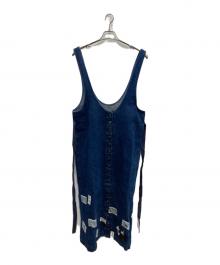 PINK HOUSE（ピンクハウス）の古着「ジャンパースカート」｜インディゴ