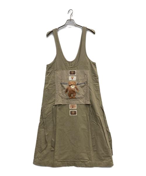 WONDERFUL WORLD（ワンダフルワールド）WONDERFUL WORLD (ワンダフルワールド) ジャンパースカート ベージュ サイズ:不明の古着・服飾アイテム