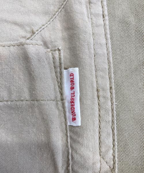 WONDERFUL WORLD（ワンダフルワールド）WONDERFUL WORLD (ワンダフルワールド) ジャンパースカート ベージュ サイズ:不明の古着・服飾アイテム