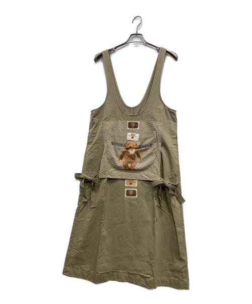 WONDERFUL WORLD（ワンダフルワールド）WONDERFUL WORLD (ワンダフルワールド) ジャンパースカート ベージュ サイズ:不明の古着・服飾アイテム