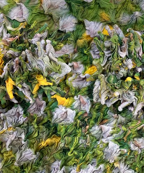 masu（エムエーエスユー）MASU (エムエーエスユー) SPIKEY T-SHIRT グリーン サイズ:46の古着・服飾アイテム