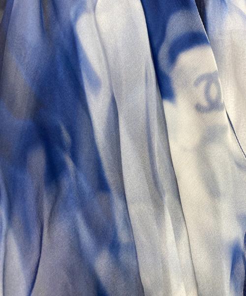 CHANEL（シャネル）CHANEL (シャネル) Silk Chiffon Dress ブルー サイズ:38の古着・服飾アイテム
