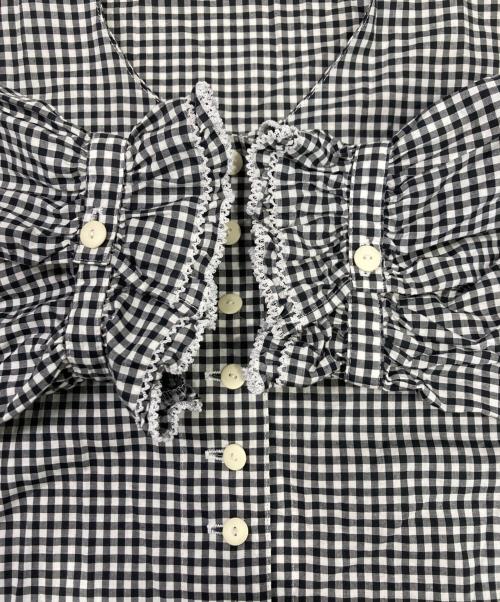 WONDERFUL WORLD（ワンダフルワールド）WONDERFUL WORLD (ワンダフルワールド) ギンガムチェックワンピース ホワイト×ブラック サイズ:表記無しの古着・服飾アイテム