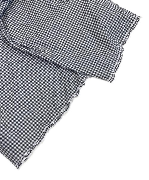 WONDERFUL WORLD（ワンダフルワールド）WONDERFUL WORLD (ワンダフルワールド) ギンガムチェックワンピース ホワイト×ブラック サイズ:表記無しの古着・服飾アイテム