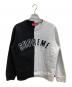 Supreme（シュプリーム）の古着「split crewneck sweatshirt」｜ブラック×グレー