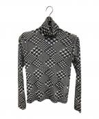 noir kei ninomiyaノワール ケイ ニノミヤ）の古着「ハイネックシアーカットソー」｜ブラック