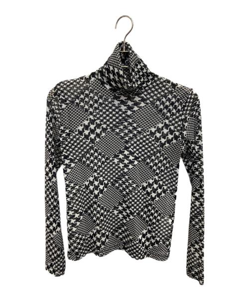 noir kei ninomiya（ノワール ケイ ニノミヤ）noir kei ninomiya (ノワール ケイ ニノミヤ) ハイネックシアーカットソー ブラック サイズ:Sの古着・服飾アイテム