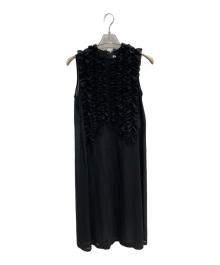 noir kei ninomiya（ノワール ケイ ニノミヤ）の古着「ノースリーブワンピース」｜ブラック