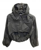 noir kei ninomiyaノワール ケイ ニノミヤ）の古着「綿ブロードフーディーブラウス」｜ブラック