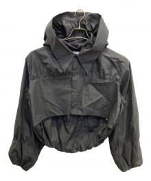 noir kei ninomiya（ノワール ケイ ニノミヤ）の古着「綿ブロードフーディーブラウス」｜ブラック