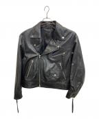 MAISON SPECIALメゾンスペシャル）の古着「Leather Riders Jacket」｜ブラック