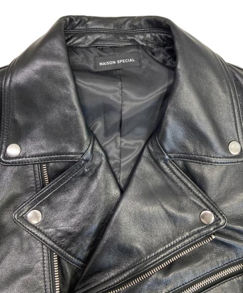 MAISON SPECIAL（メゾンスペシャル）MAISON SPECIAL (メゾンスペシャル) Leather Riders Jacket ブラック サイズ:36の古着・服飾アイテム