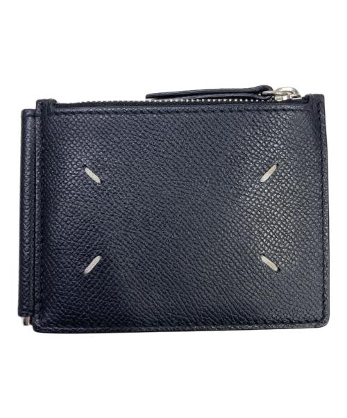 Maison Margiela（メゾンマルジェラ）Maison Margiela (メゾンマルジェラ) グレインレザー マネークリップ ブラックの古着・服飾アイテム