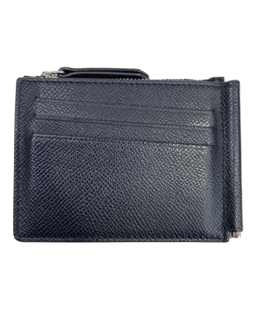 Maison Margiela（メゾンマルジェラ）Maison Margiela (メゾンマルジェラ) グレインレザー マネークリップ ブラックの古着・服飾アイテム