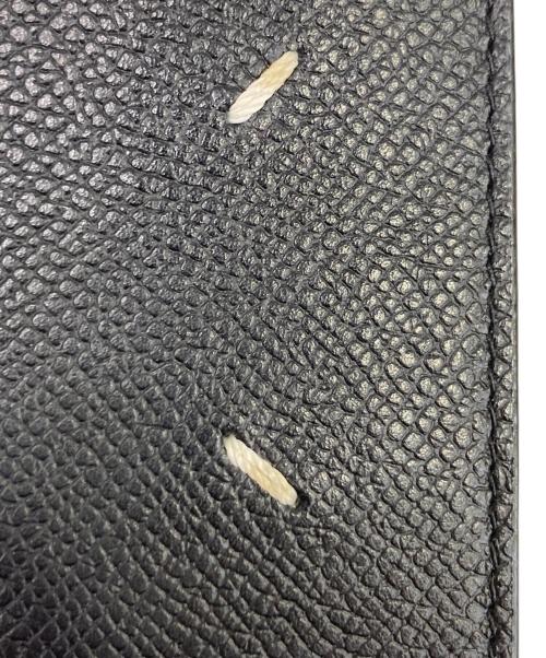 Maison Margiela（メゾンマルジェラ）Maison Margiela (メゾンマルジェラ) グレインレザー マネークリップ ブラックの古着・服飾アイテム