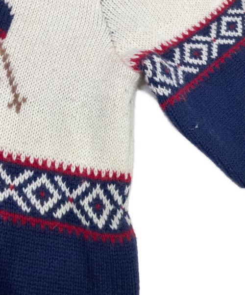 POLO RALPH LAUREN（ポロ・ラルフローレン）POLO RALPH LAUREN (ポロ・ラルフローレン) ポロベアノルディックセーター ネイビー サイズ:L/G(14-16)の古着・服飾アイテム