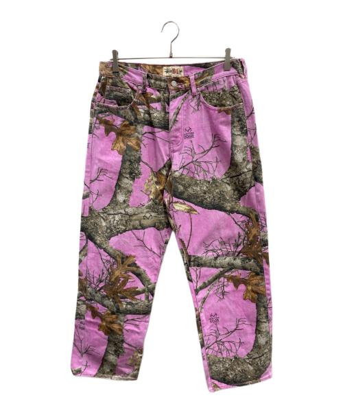 stussy（ステューシー）stussy (ステューシー) リアルツリーデニムパンツ ピンク サイズ:W30の古着・服飾アイテム